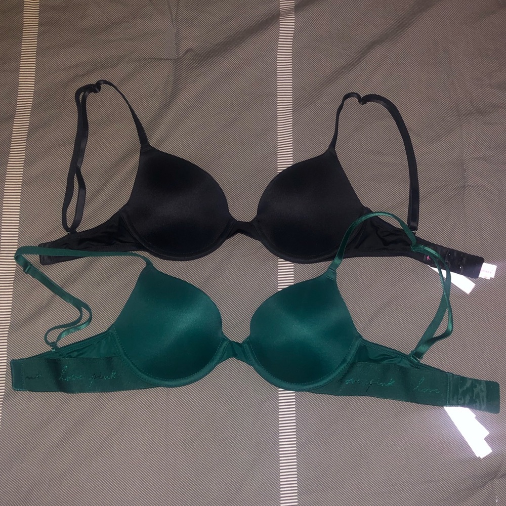 Two Victoria’s Secret Wear Everywhere T-Shirt Bras
